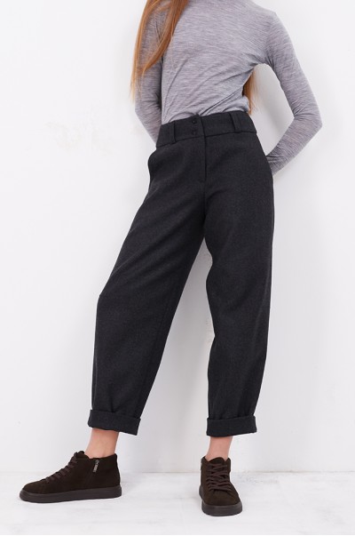 Штани балон на підкладці графіт (БР 89)